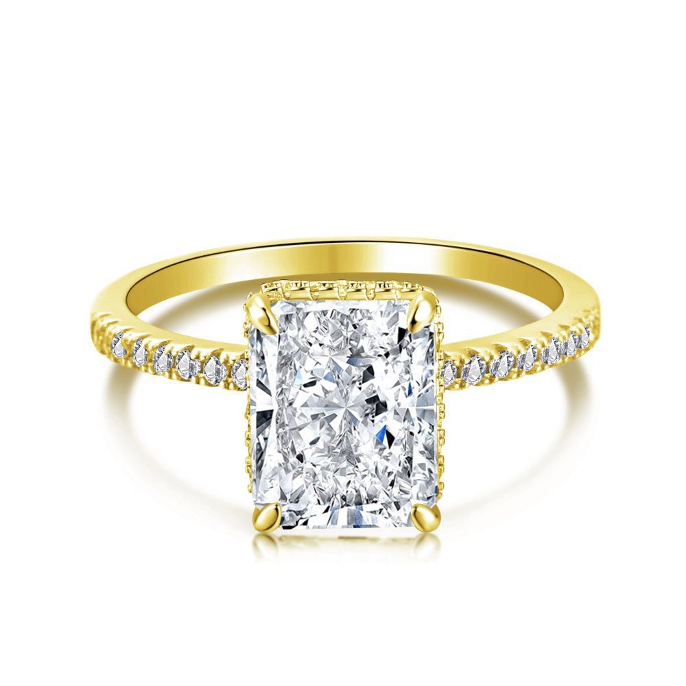 8A zircon square ring - Hastella.J