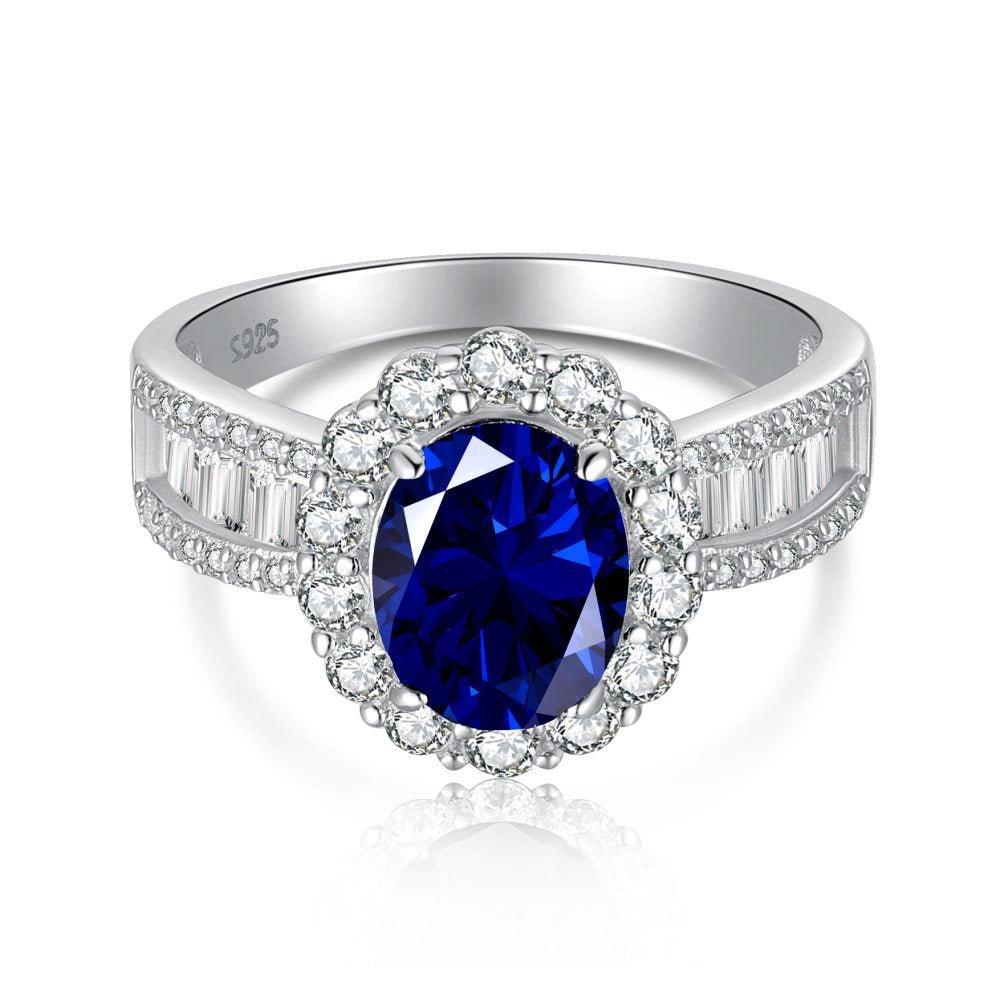 Artificial sapphire ring - Hastella.J