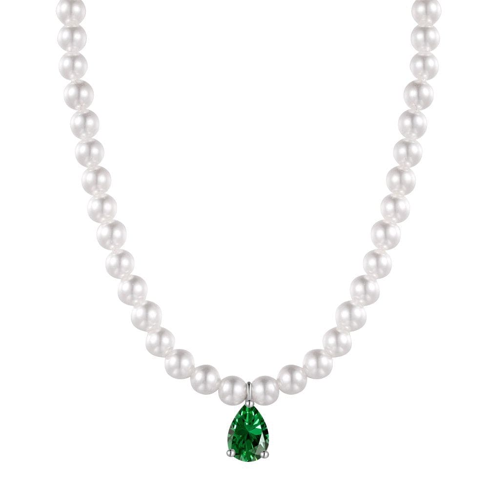 Barbie Pear Drop Zirconia necklace - Hastella.J