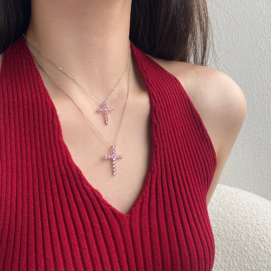 Cross with sharp necklace - Hastella.J