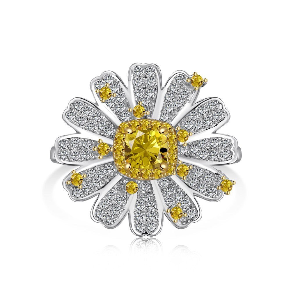 Daisy sunflower zircon set - Hastella.J