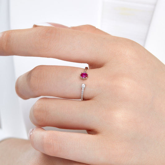 Diamond small light luxury adjustable ring - Hastella.J