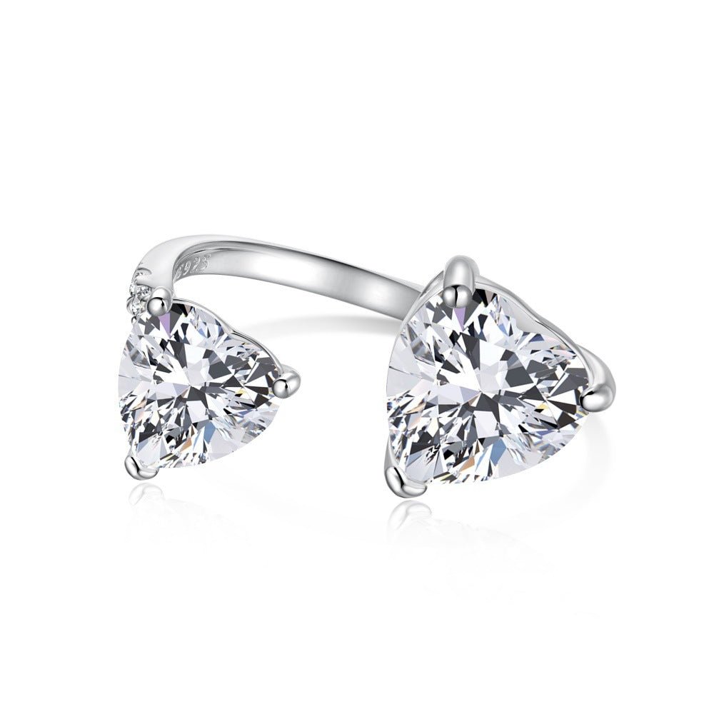 Double heart ring - Hastella.J