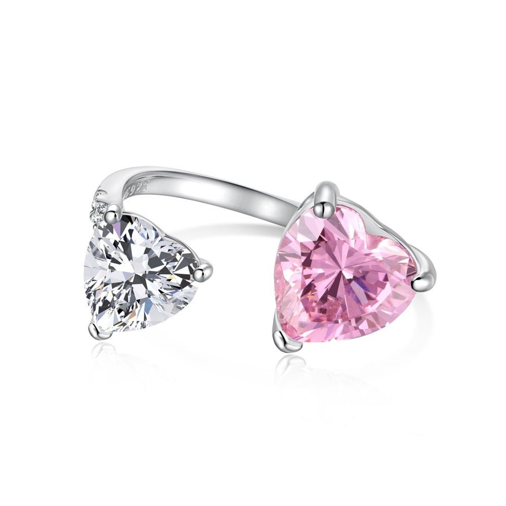 Double heart ring - Hastella.J