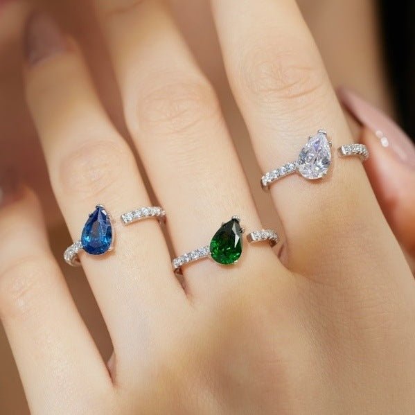 Drop pear-shaped ring - Hastella.J