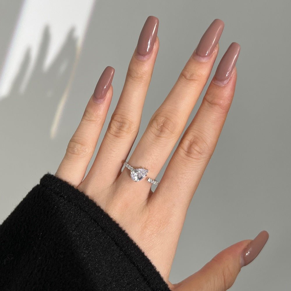 Drop pear-shaped ring - Hastella.J