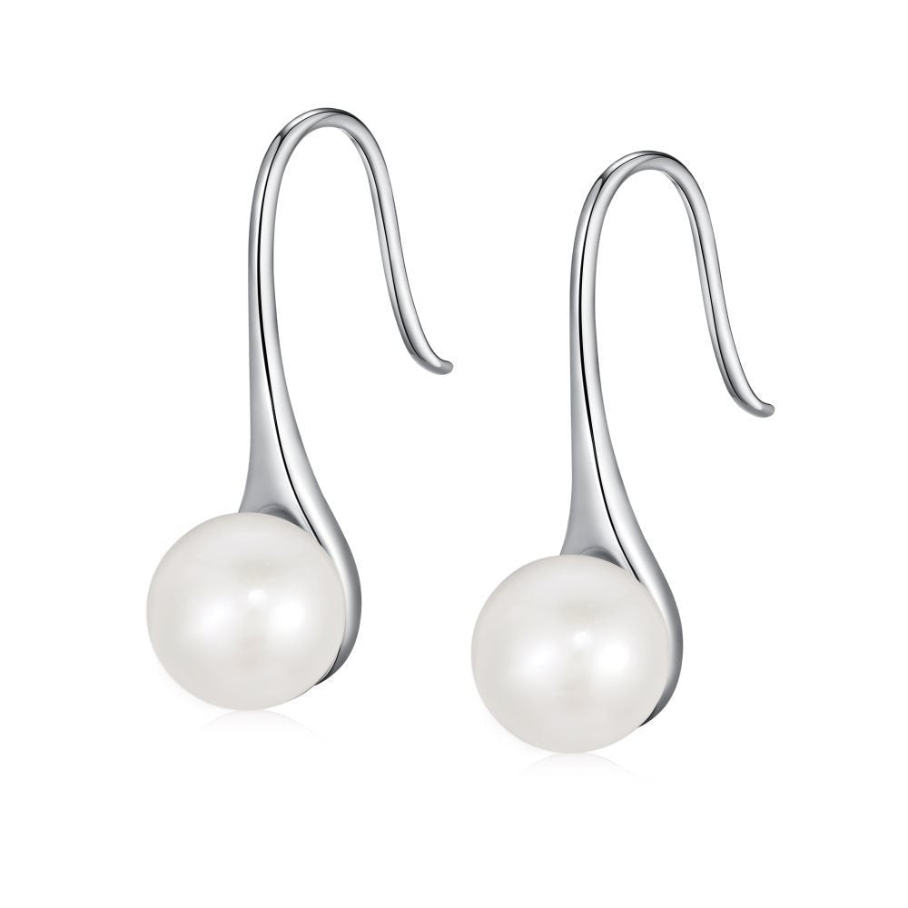 Elegant Temperament Natural Freshwater Pearl Earrings - Hastella.J