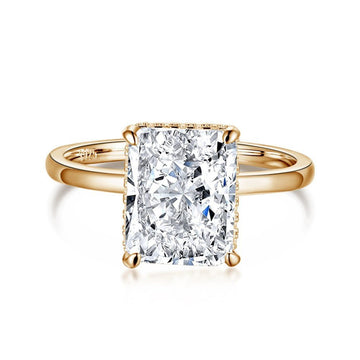 Big Square (Gold) 8A Cubic Zircon 4 Carat