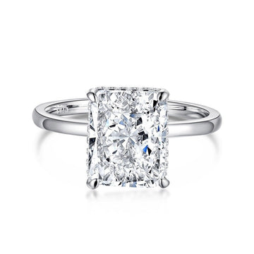 Big Square (Silver) 8A Cubic Zircon 4 Carat