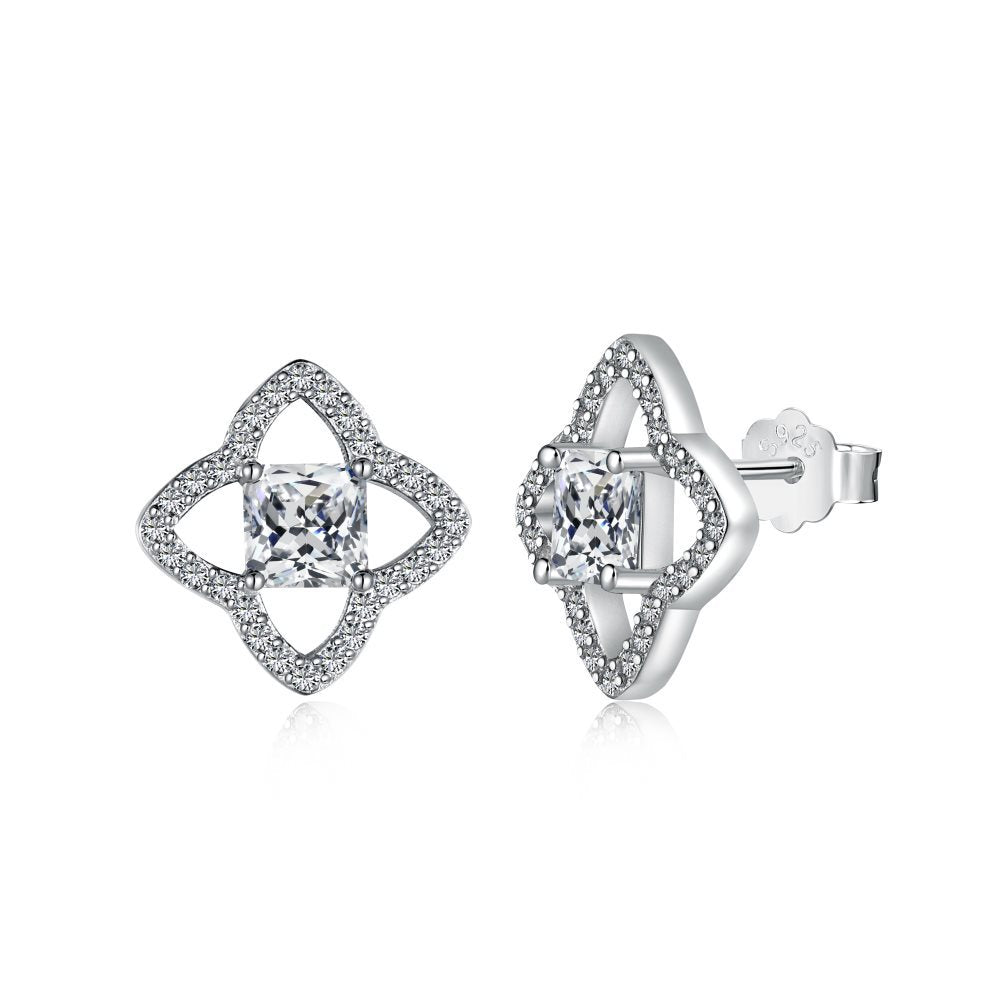 High carbon Zircon earrings - Hastella.J