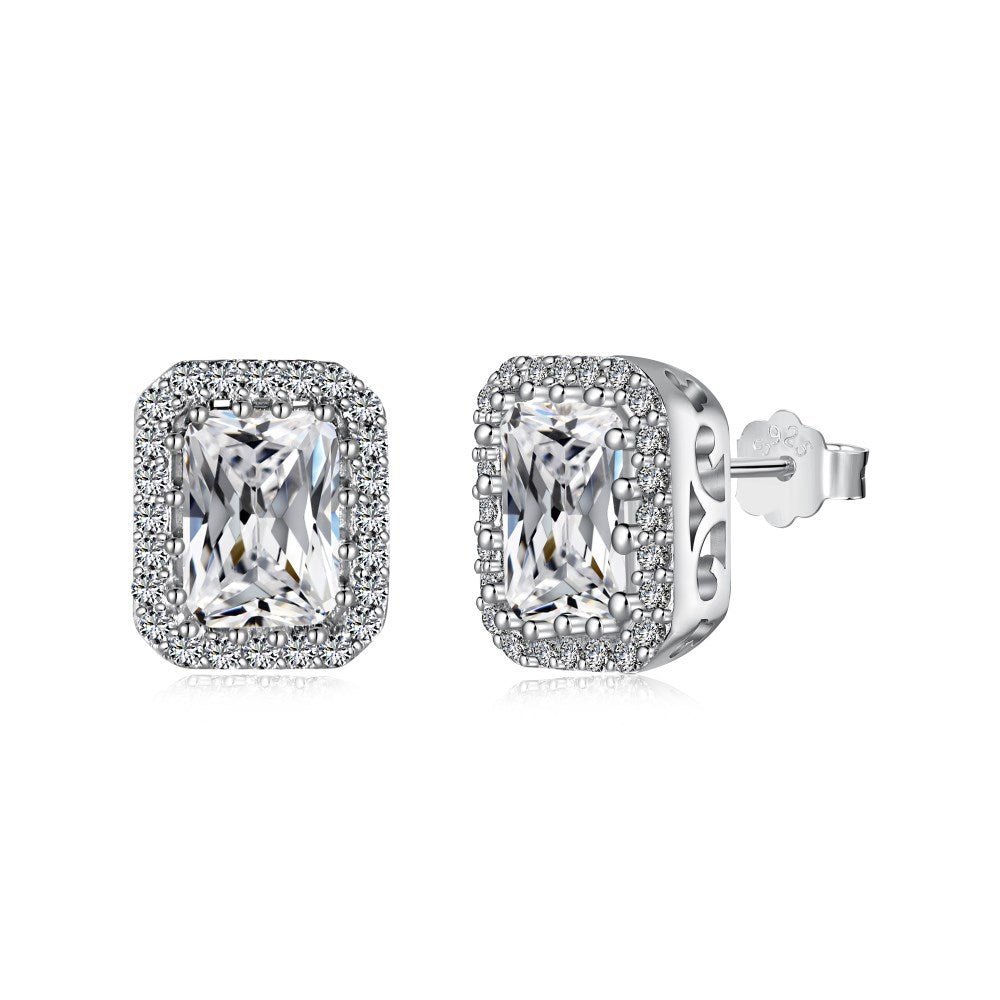 High carbon Zircon earrings - Hastella.J