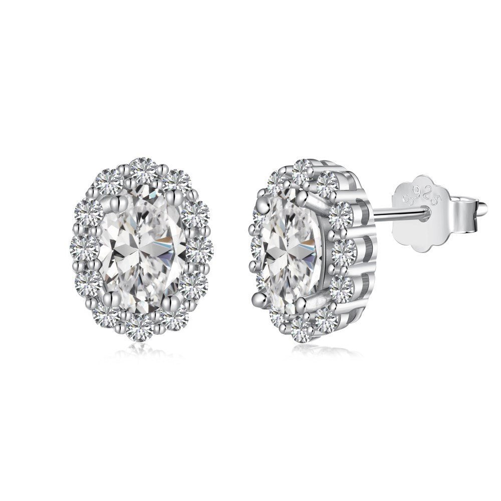 High carbon Zircon earrings - Hastella.J