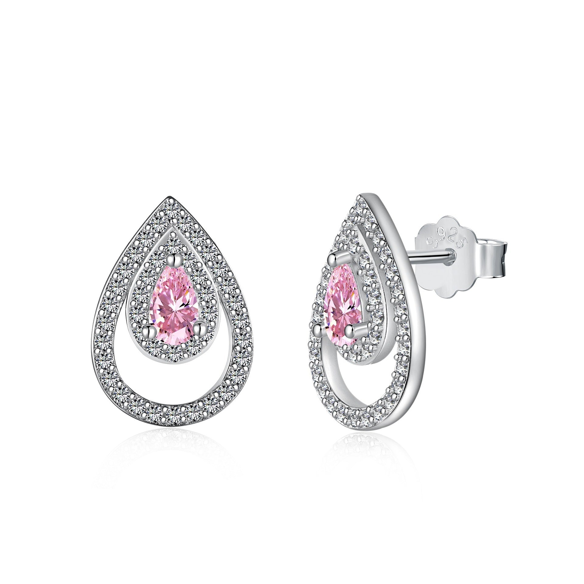 High carbon Zircon earrings - Hastella.J