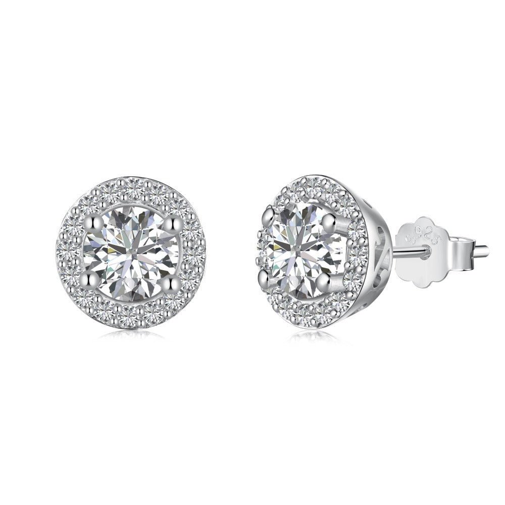 High carbon Zircon earrings - Hastella.J