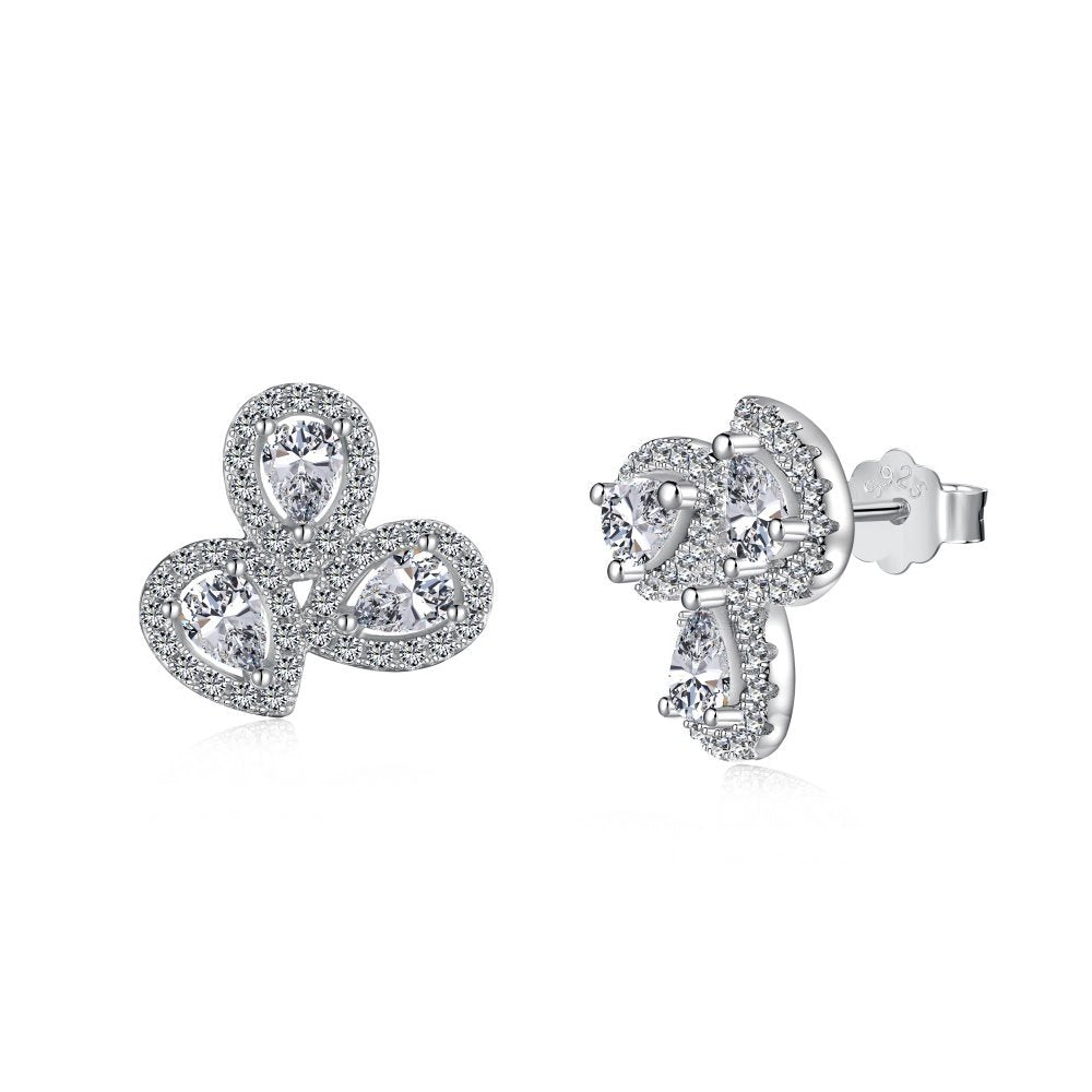 High carbon Zircon earrings - Hastella.J