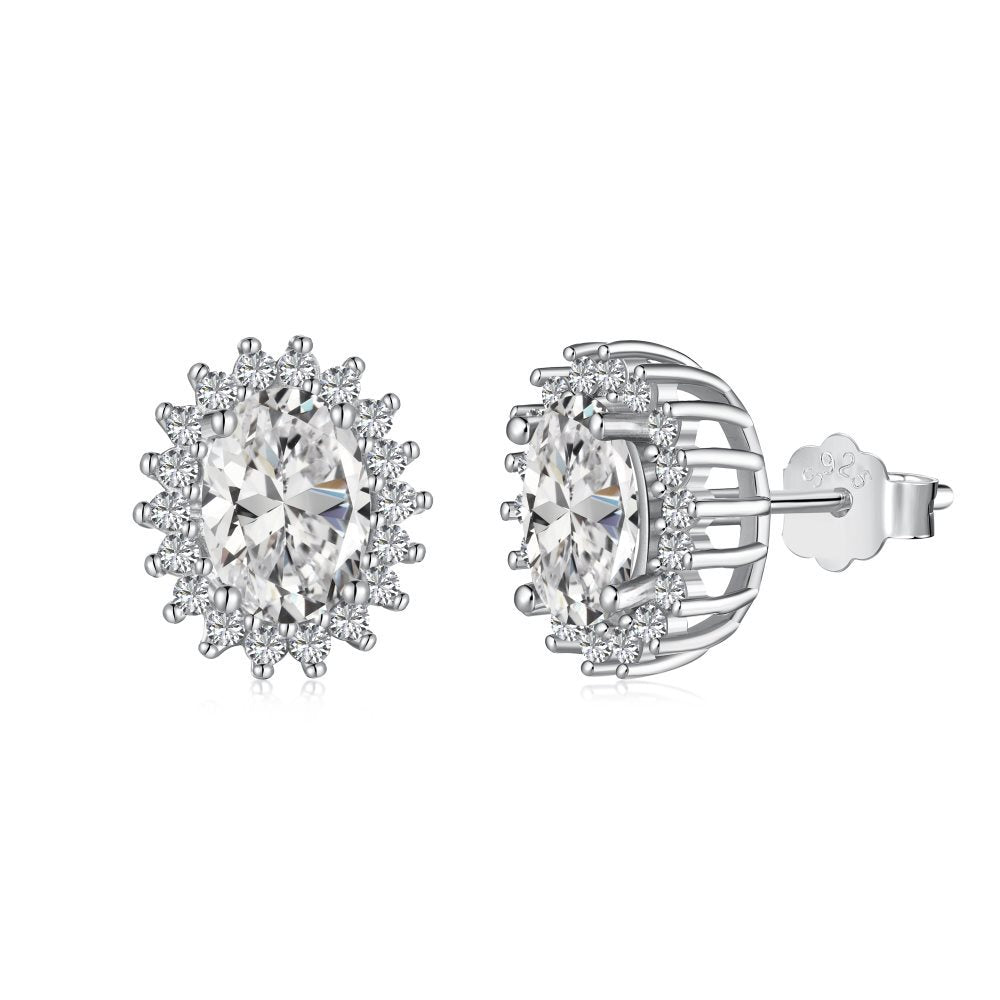 High carbon Zircon earrings - Hastella.J