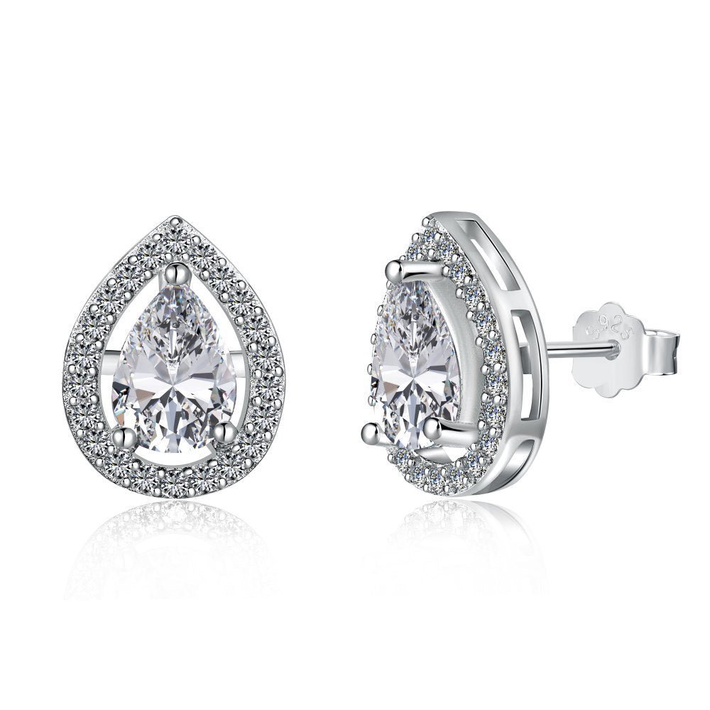 High carbon Zircon earrings - Hastella.J