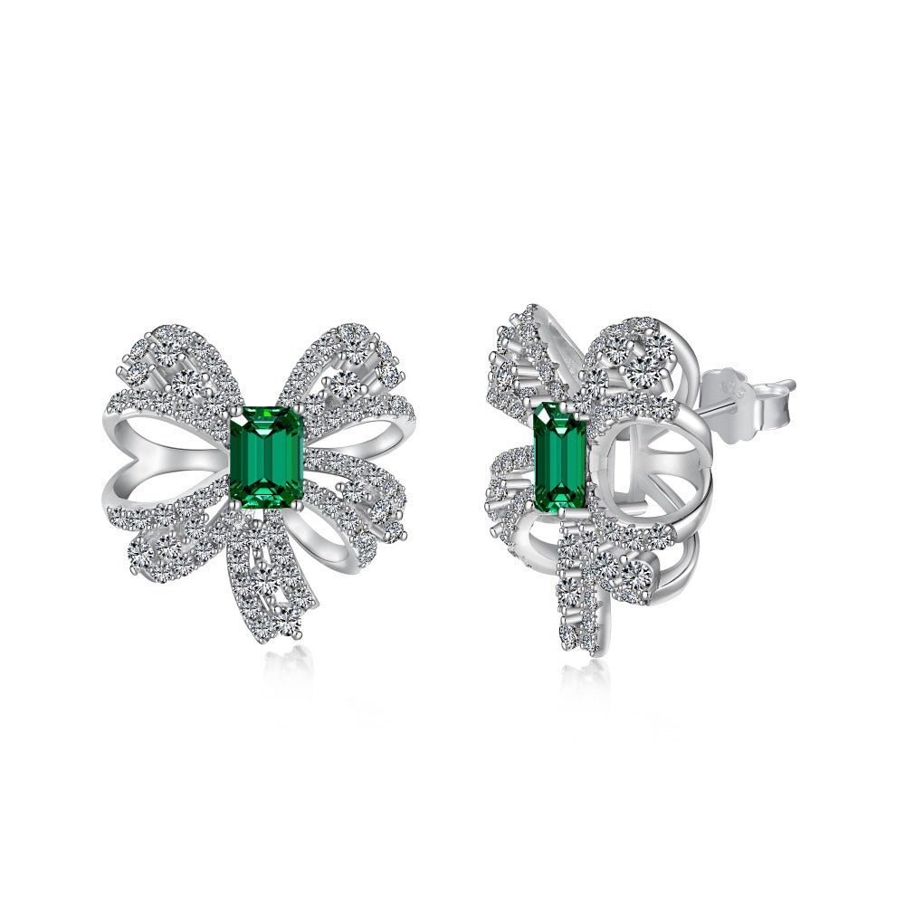 High carbon Zircon earrings - Hastella.J