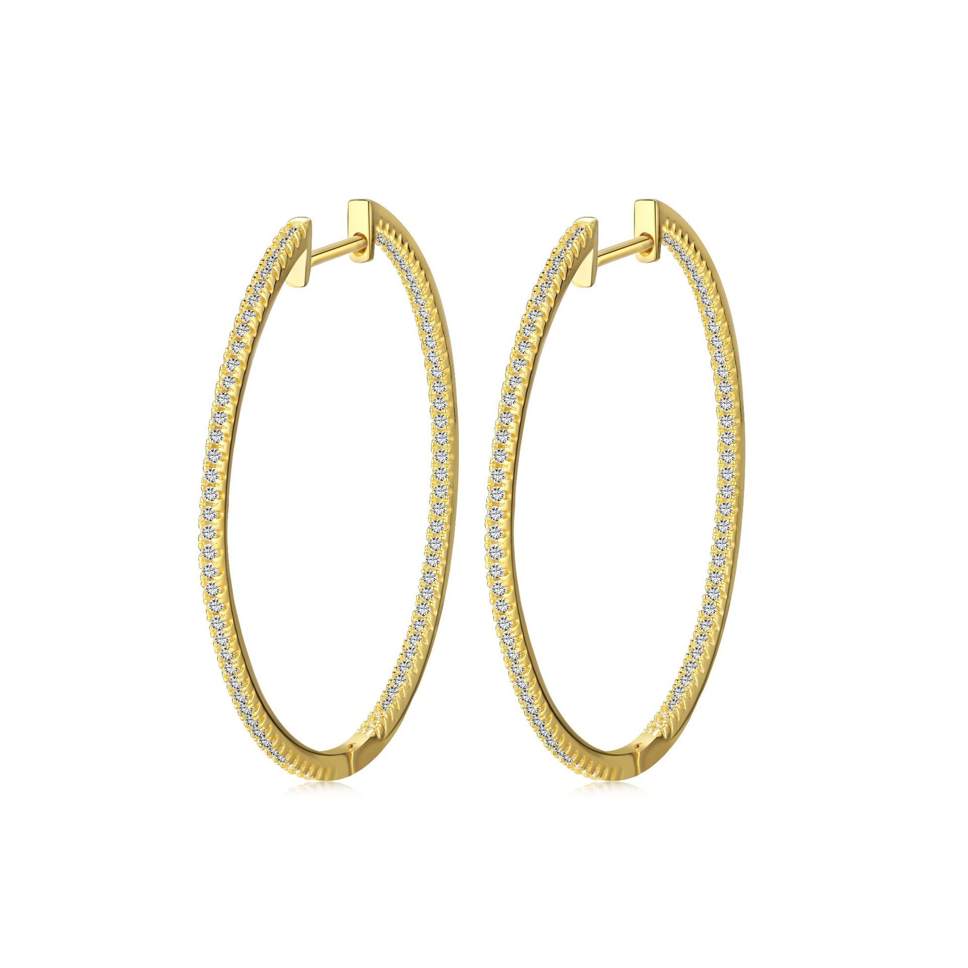 Hoop zircon earrings - Hastella.J