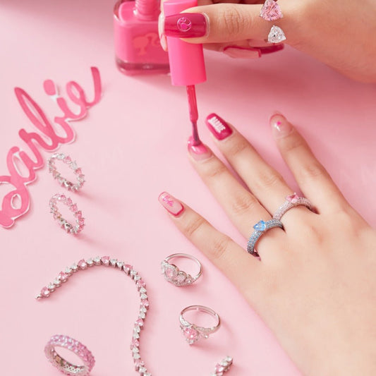 Love sweet heart pink zircon ring - Hastella.J