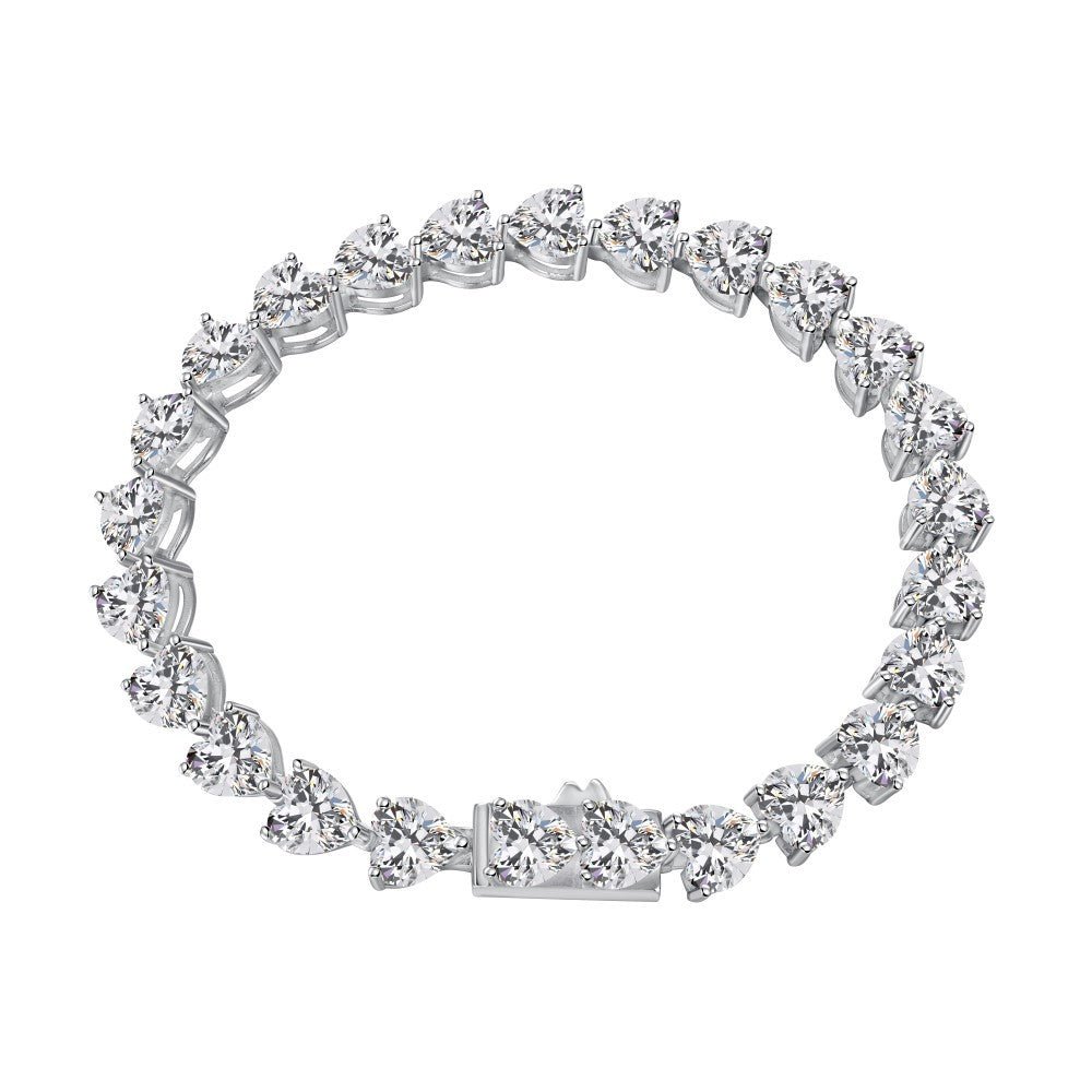 Love zircon row tennis bracelet - Hastella.J