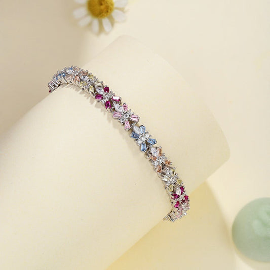 Marquise flower design niche delicate bracelet - Hastella.J