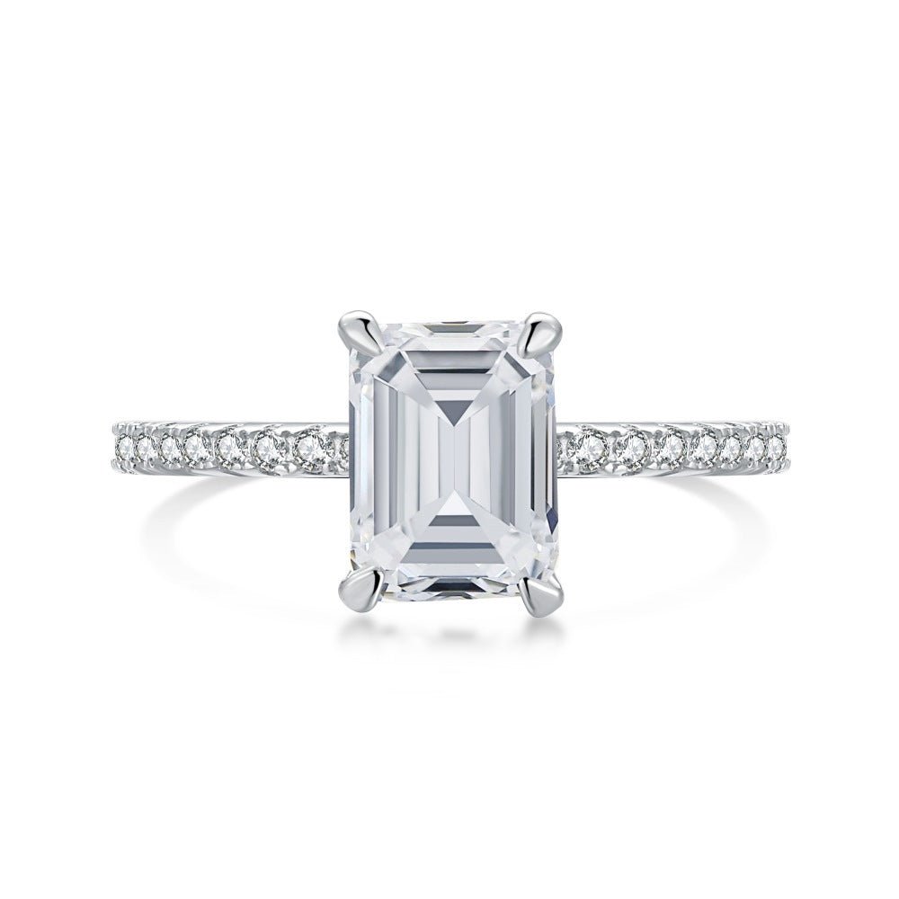 Marquise Ice Flower Cut High Carbon Diamond Ring - Hastella.J