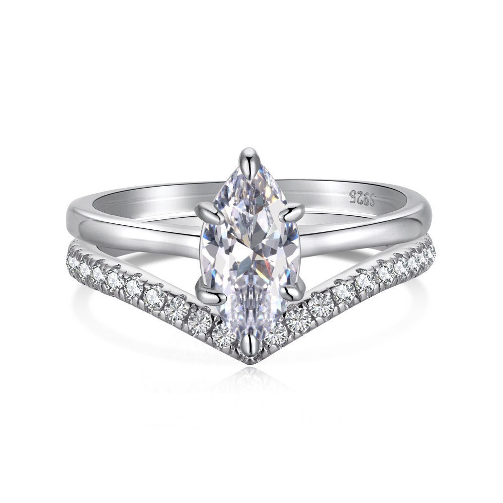 Marquise Zircon Ring - Hastella.J