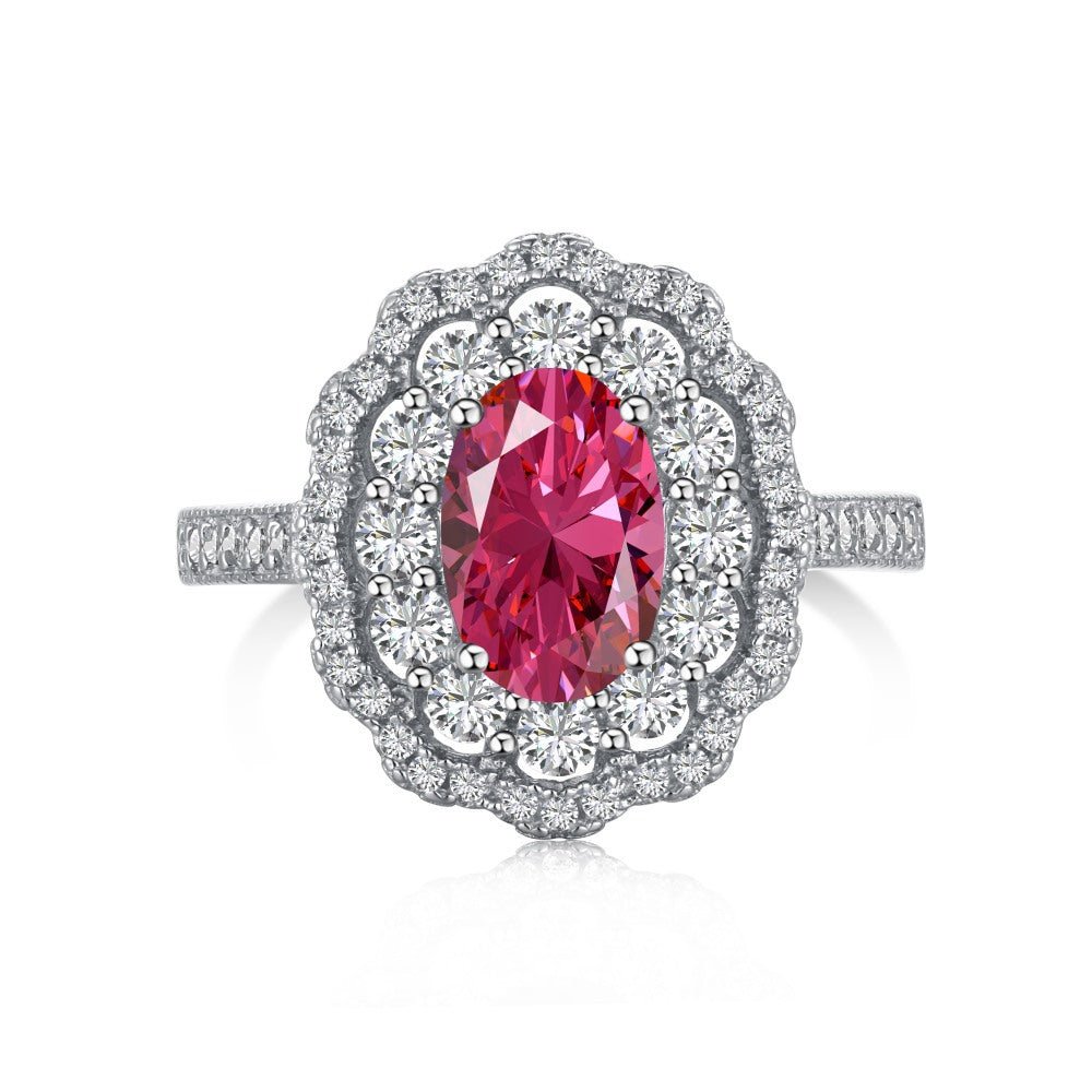 Oval pigeon blood ruby ring - Hastella.J