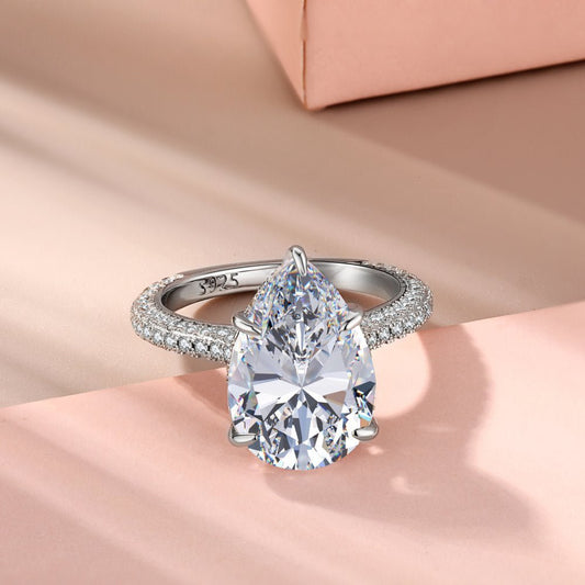 Pear-shaped wedding rings - Hastella.J