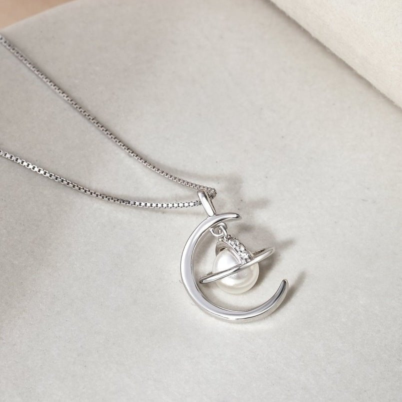 Pearl planet necklace - Hastella.J