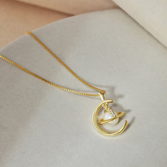 Pearl planet necklace - Hastella.J