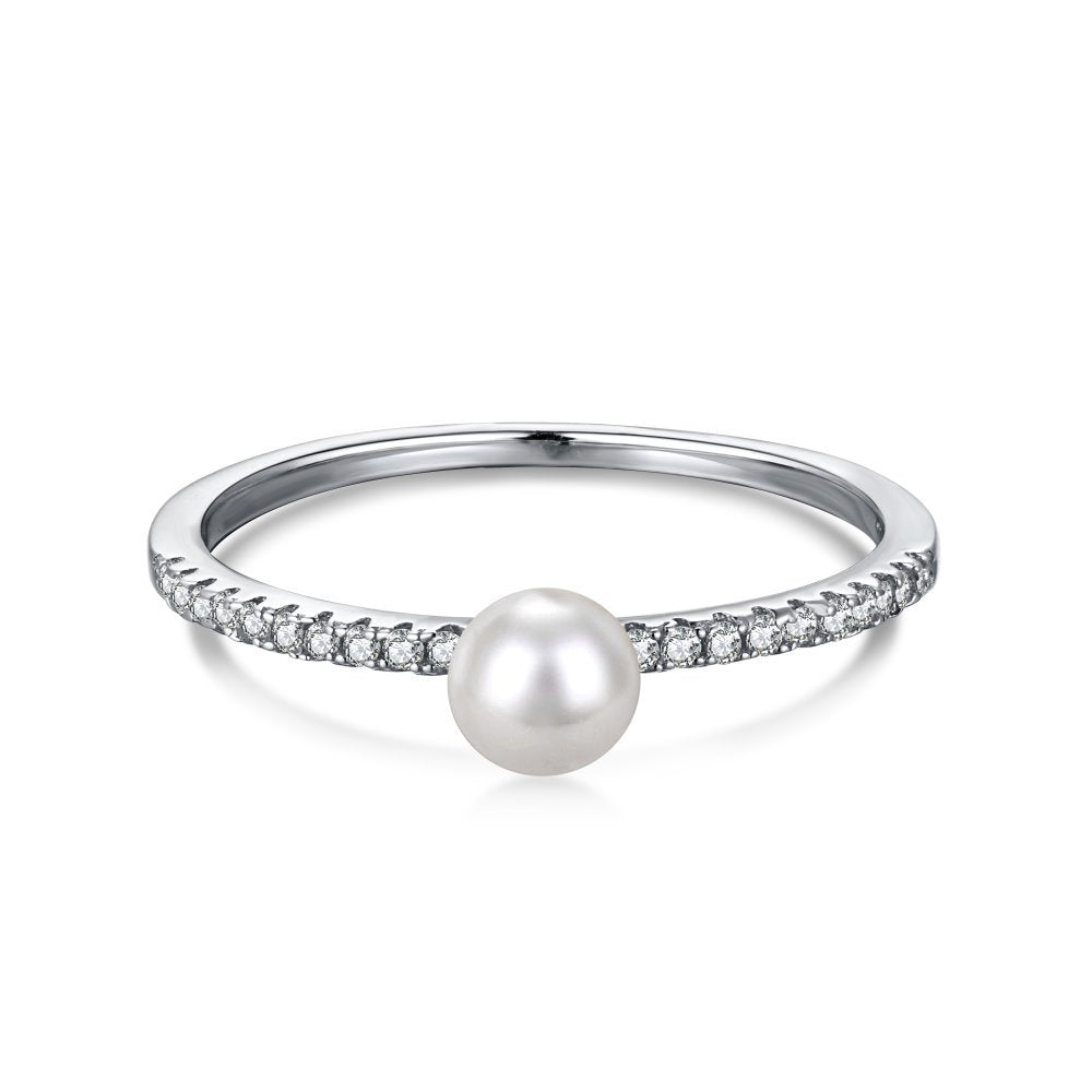 Pearl simple ring - Hastella.J