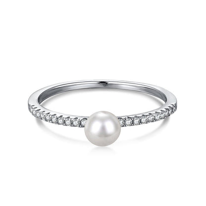 Pearl simple ring - Hastella.J