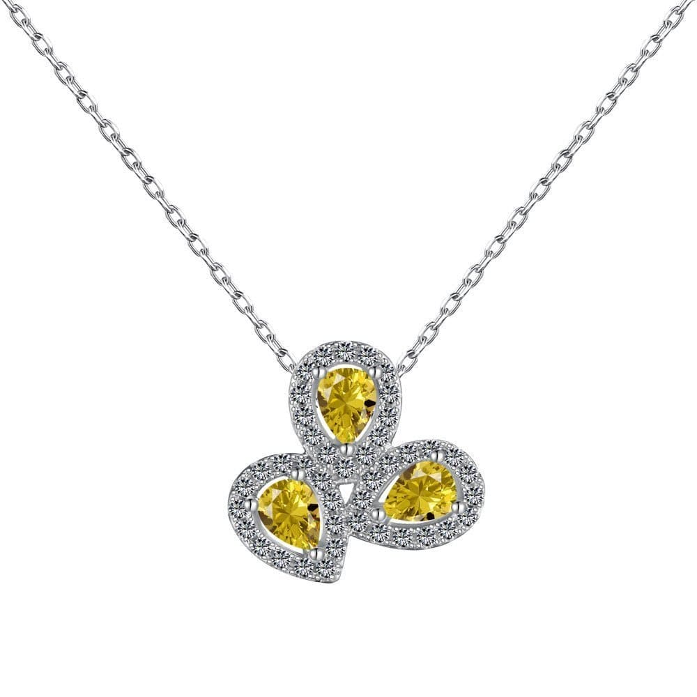 Pendant collarbone zircon necklace - Hastella.J