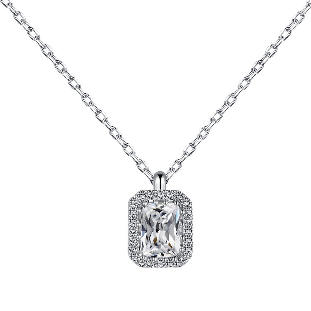 Pendant collarbone zircon necklace - Hastella.J