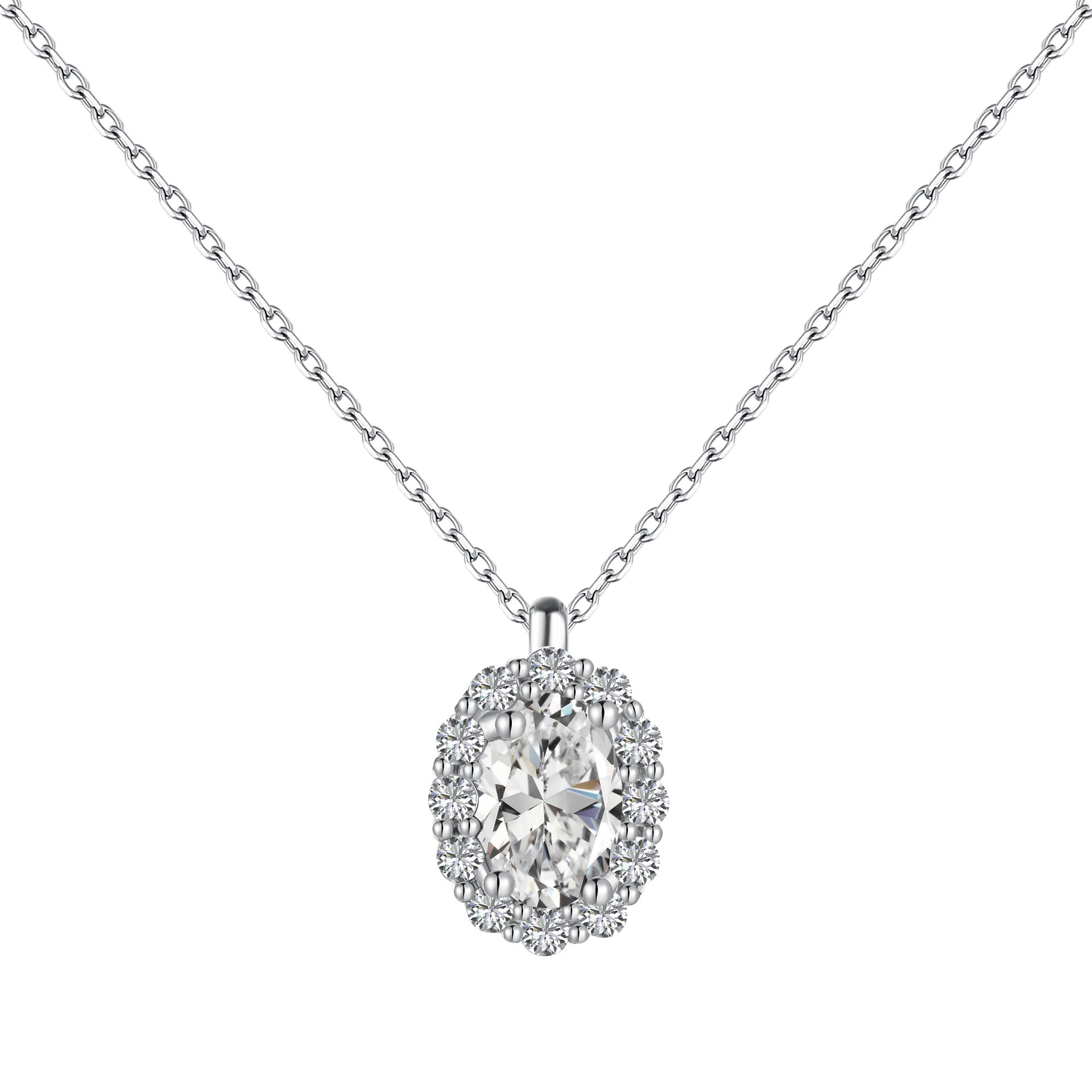 Pendant collarbone zircon necklace - Hastella.J