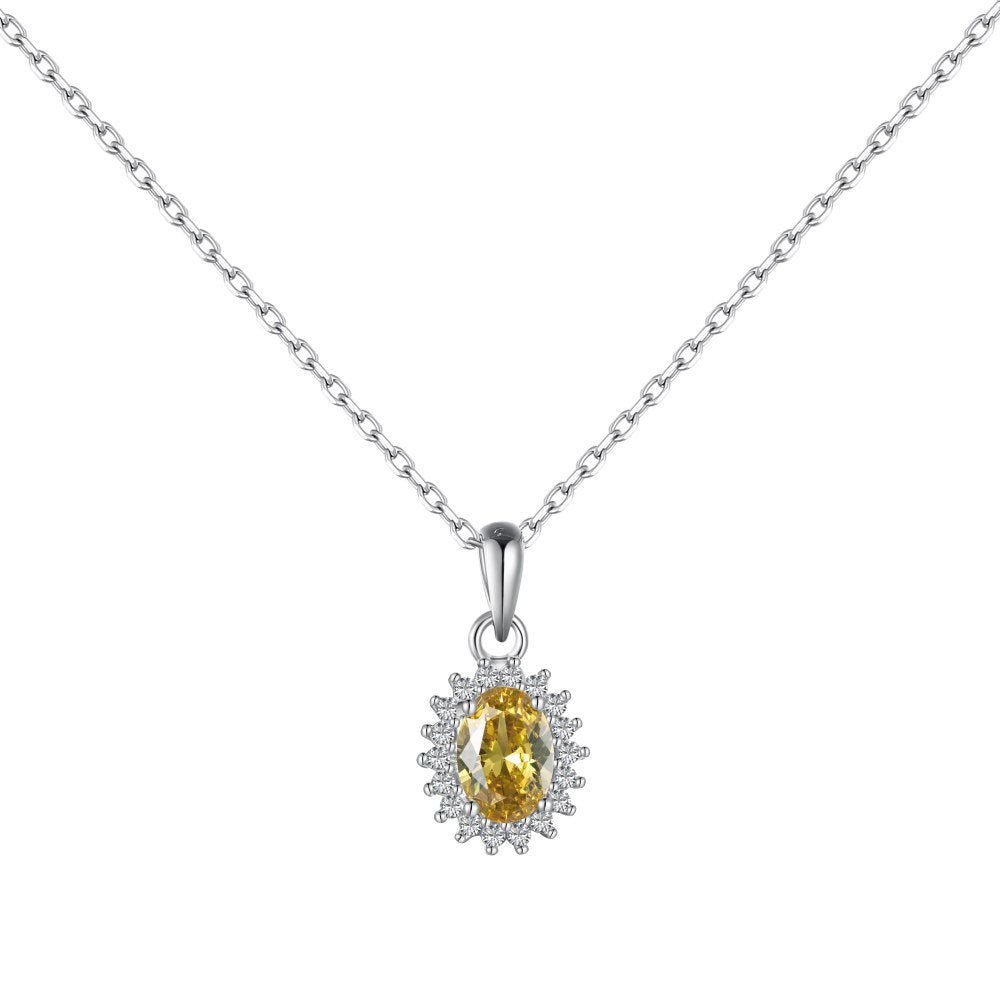 Pendant collarbone zircon necklace - Hastella.J