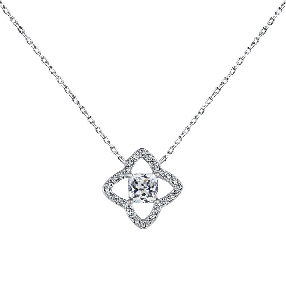 Pendant collarbone zircon necklace - Hastella.J