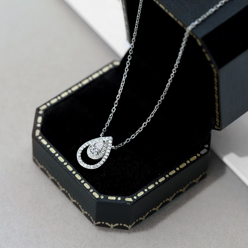 Pendant collarbone zircon necklace - Hastella.J