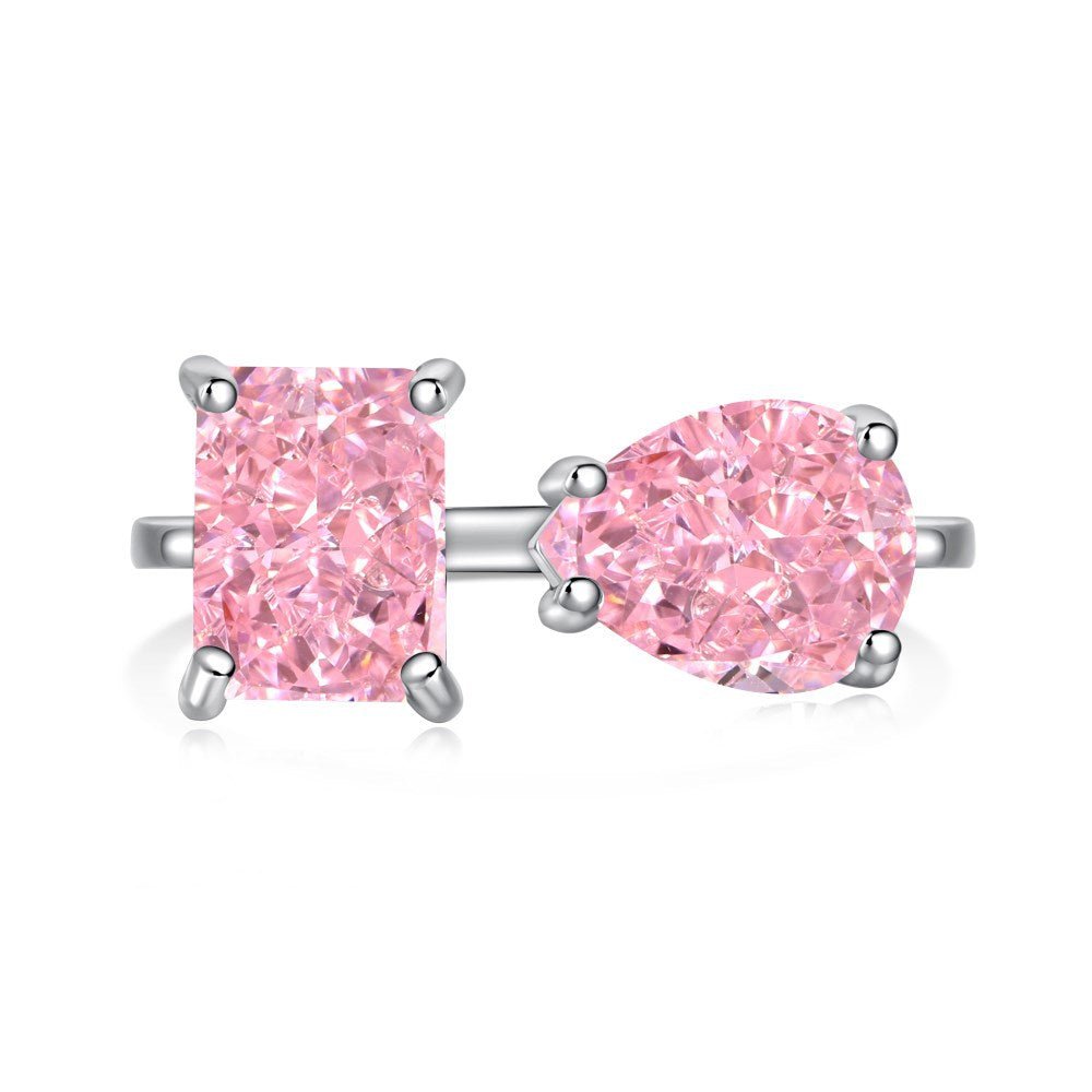 Pink love zircon ring - Hastella.J