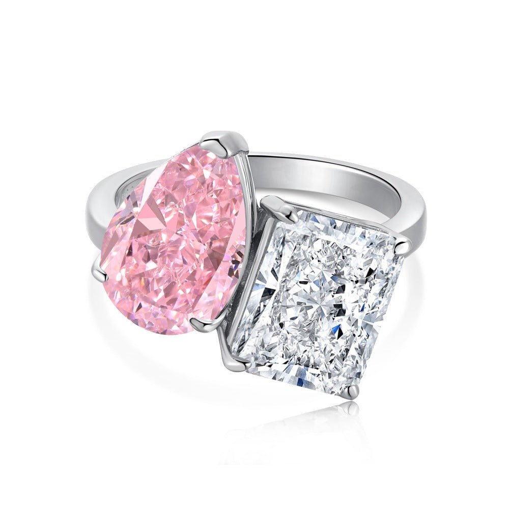 Pink love zircon ring - Hastella.J