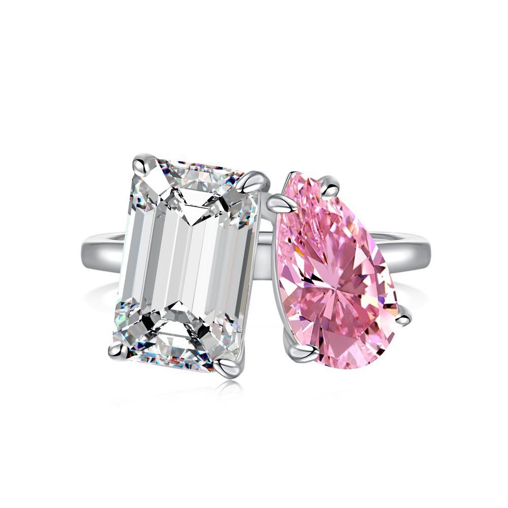 Pink love zircon ring - Hastella.J