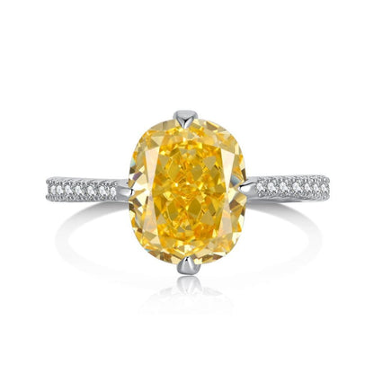 Radiant Cut Yellow Ring - Hastella.J
