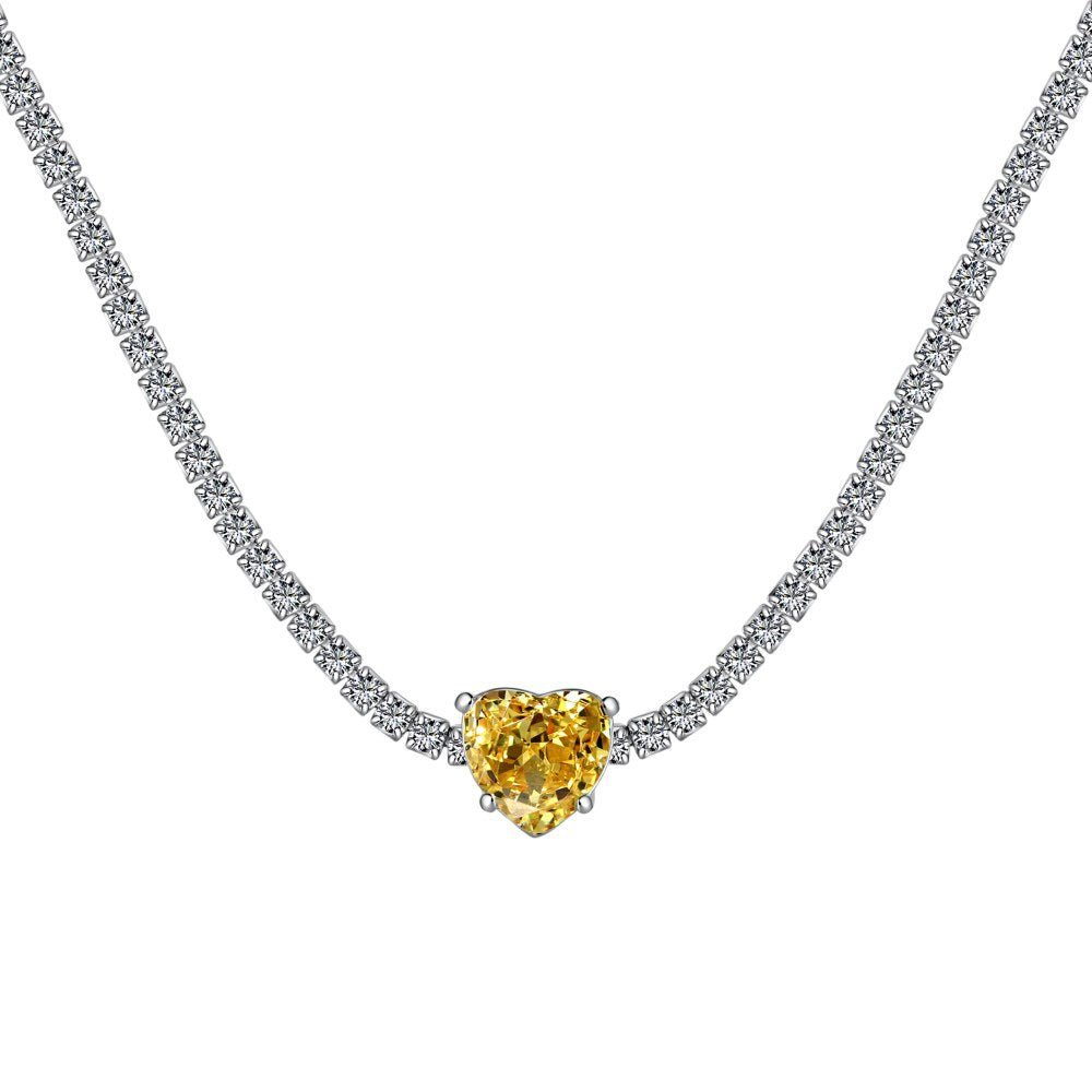 Radiant zircon necklace - Hastella.J