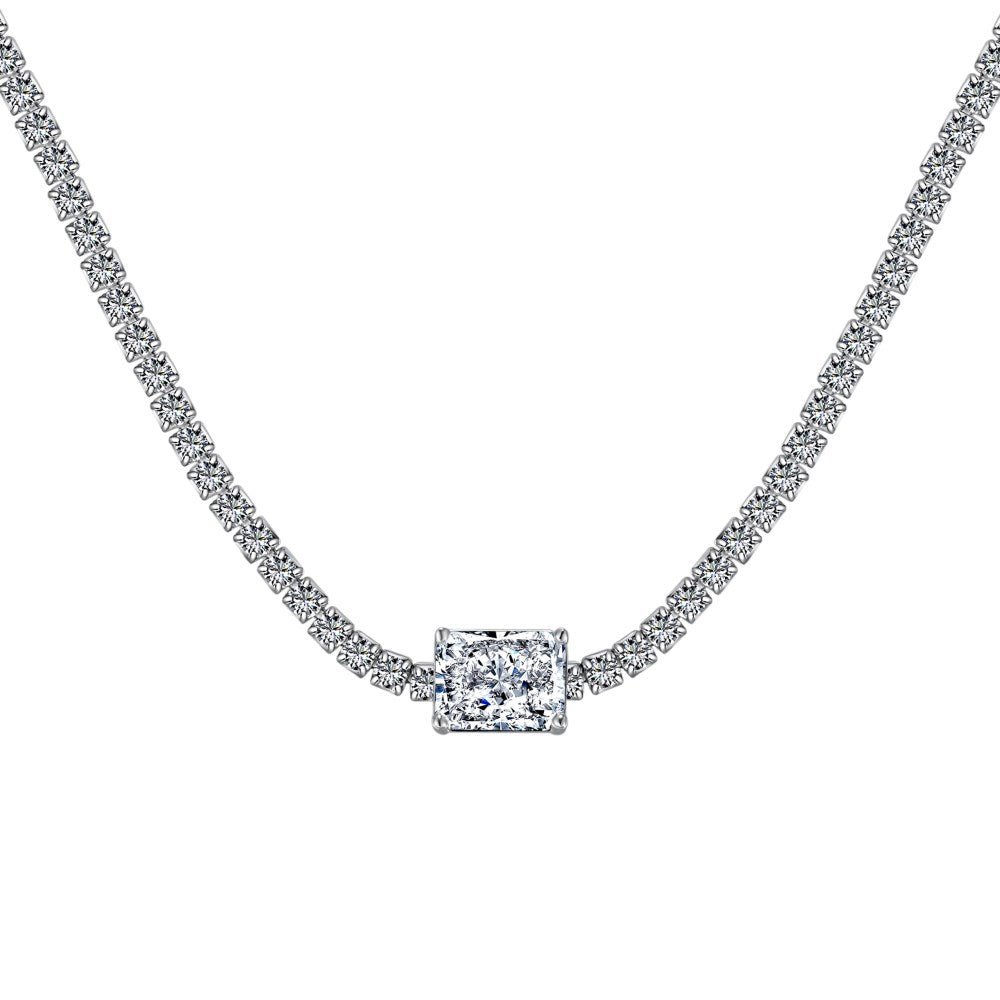 Radiant zircon necklace - Hastella.J