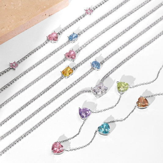 Radiant zircon necklace - Hastella.J