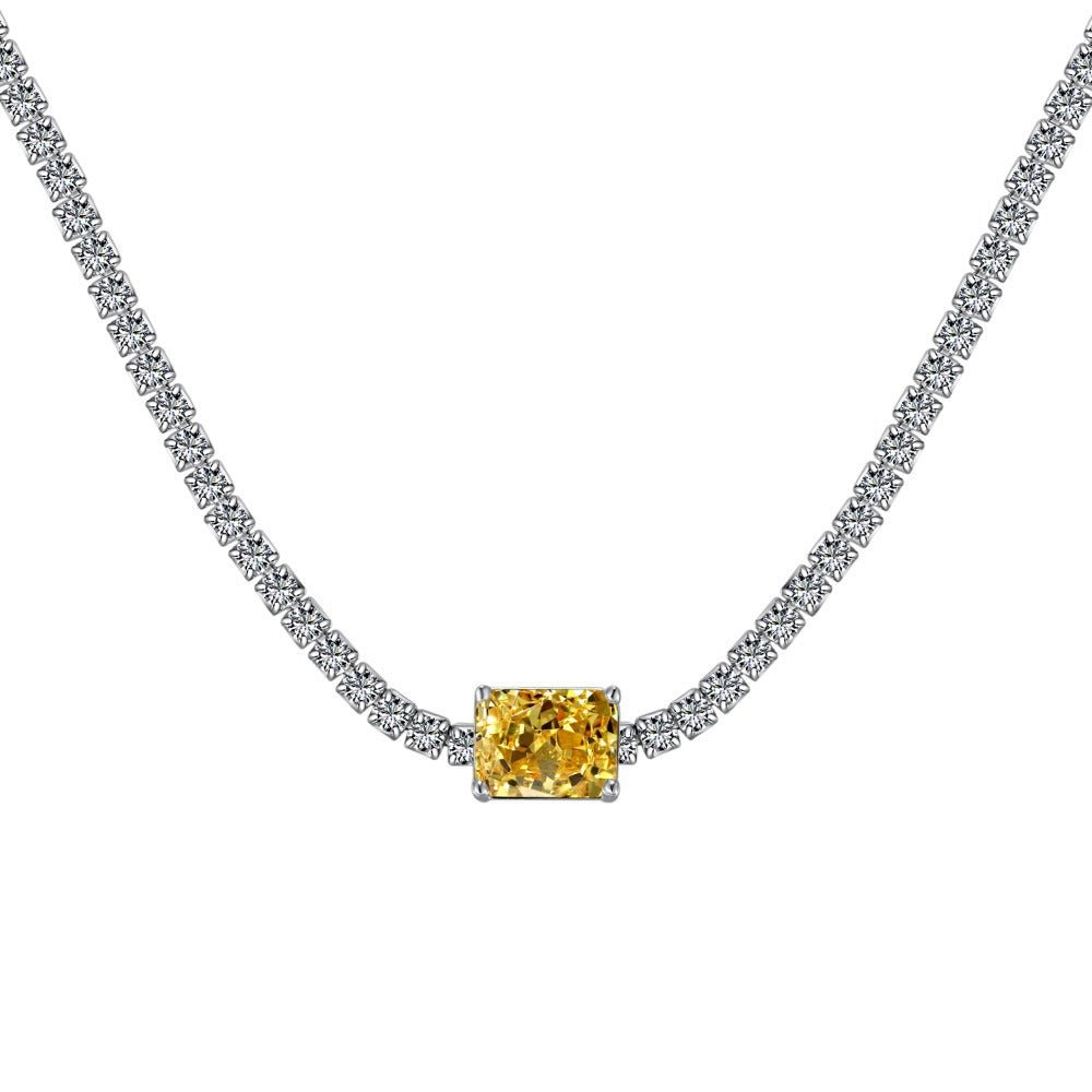 Radiant zircon necklace - Hastella.J