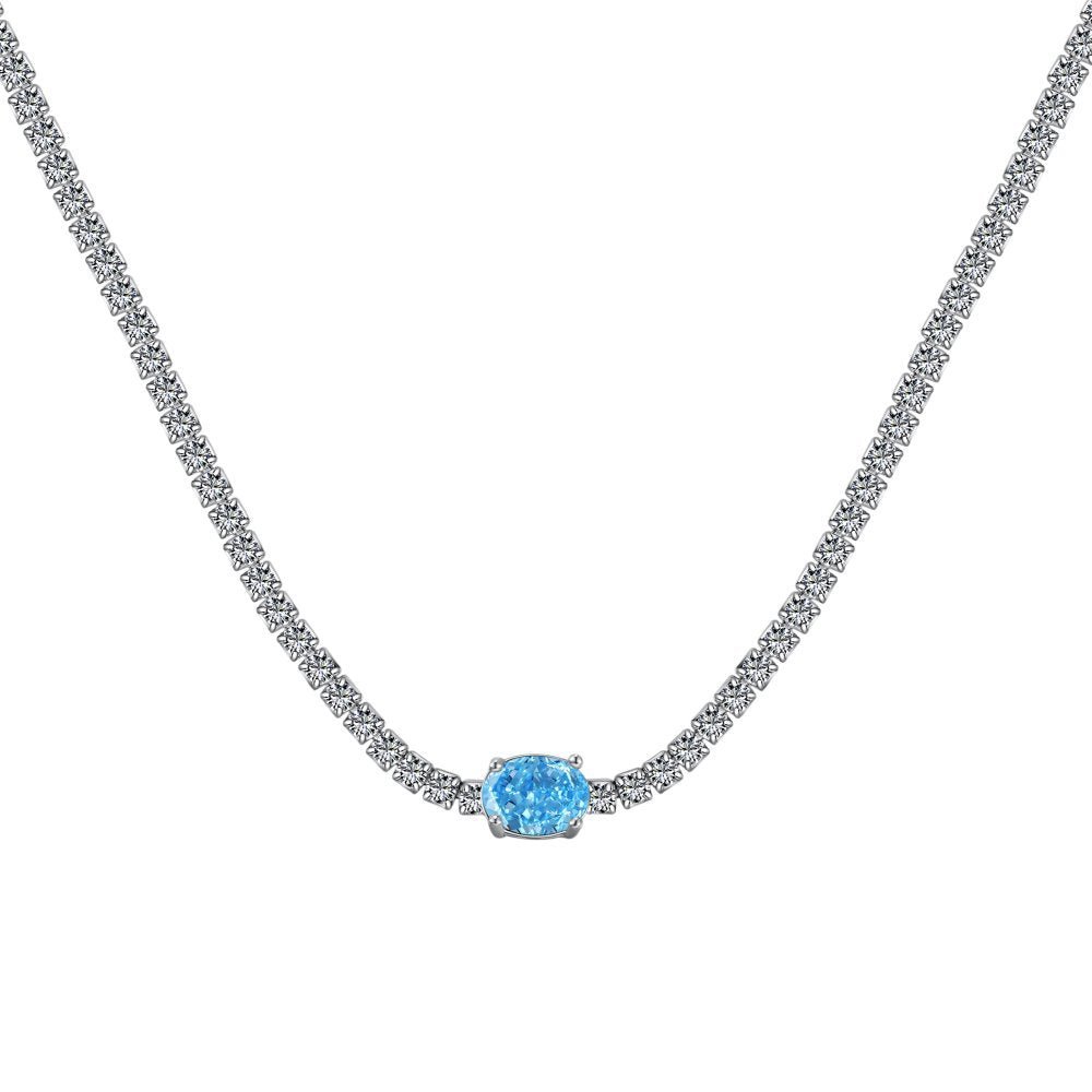 Radiant zircon necklace - Hastella.J