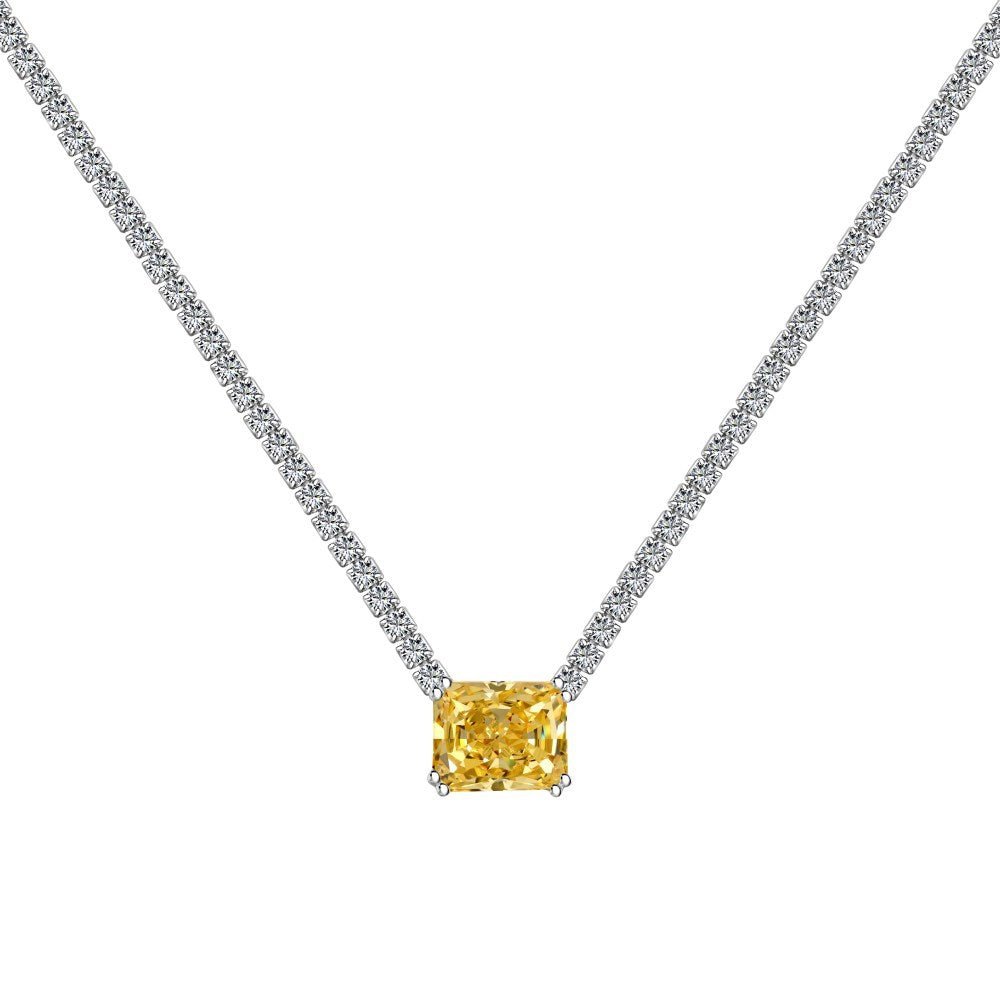 Radiant zircon necklace - Hastella.J